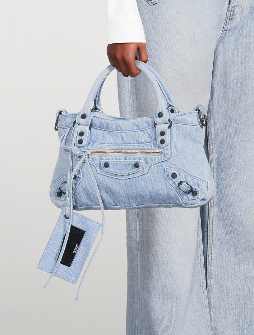 BALENCIAGA Le City First Denim Satchel | Holt Renfrew