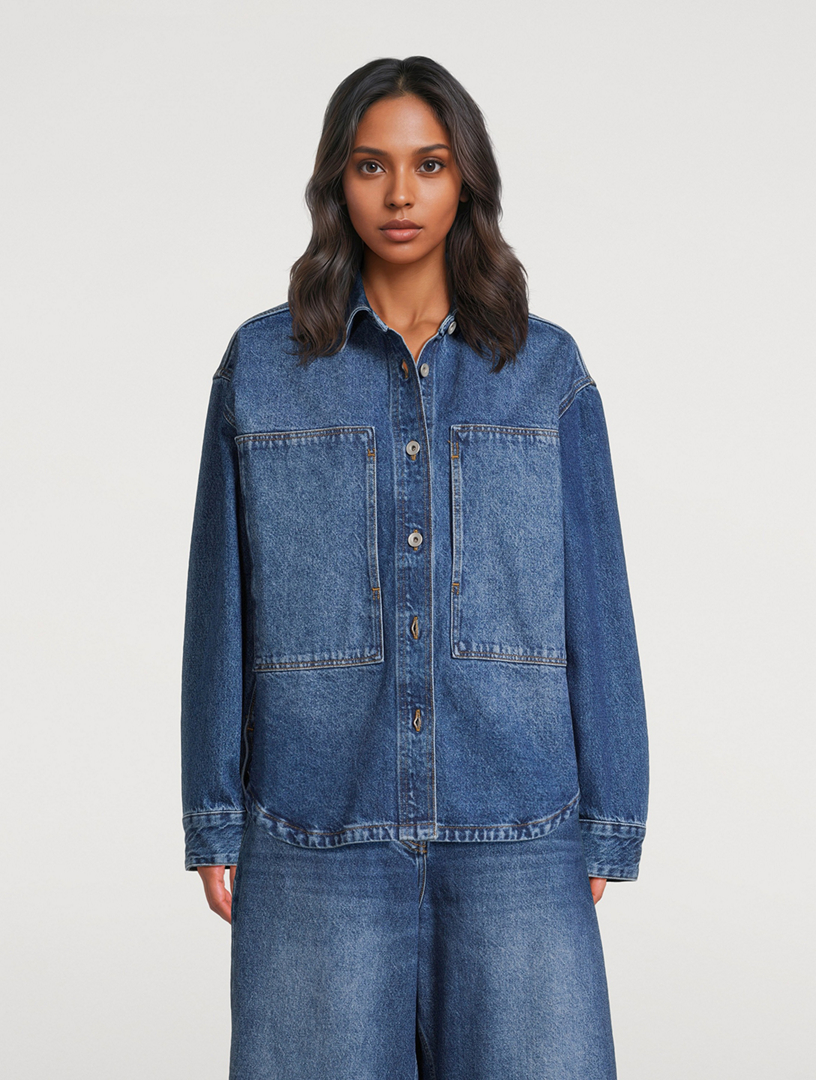 STUDIO NICHOLSON Paso Denim Shirt | Holt Renfrew