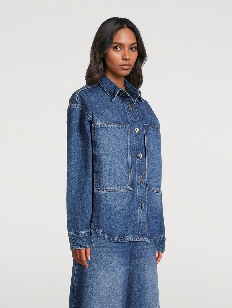 STUDIO NICHOLSON Paso Denim Shirt | Holt Renfrew