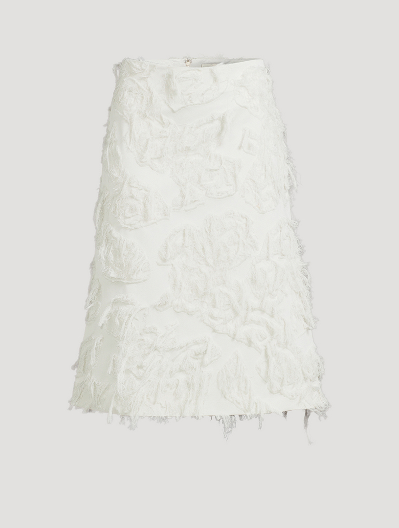 STUDIO NICHOLSON Roeper Fringe Midi Skirt | Holt Renfrew