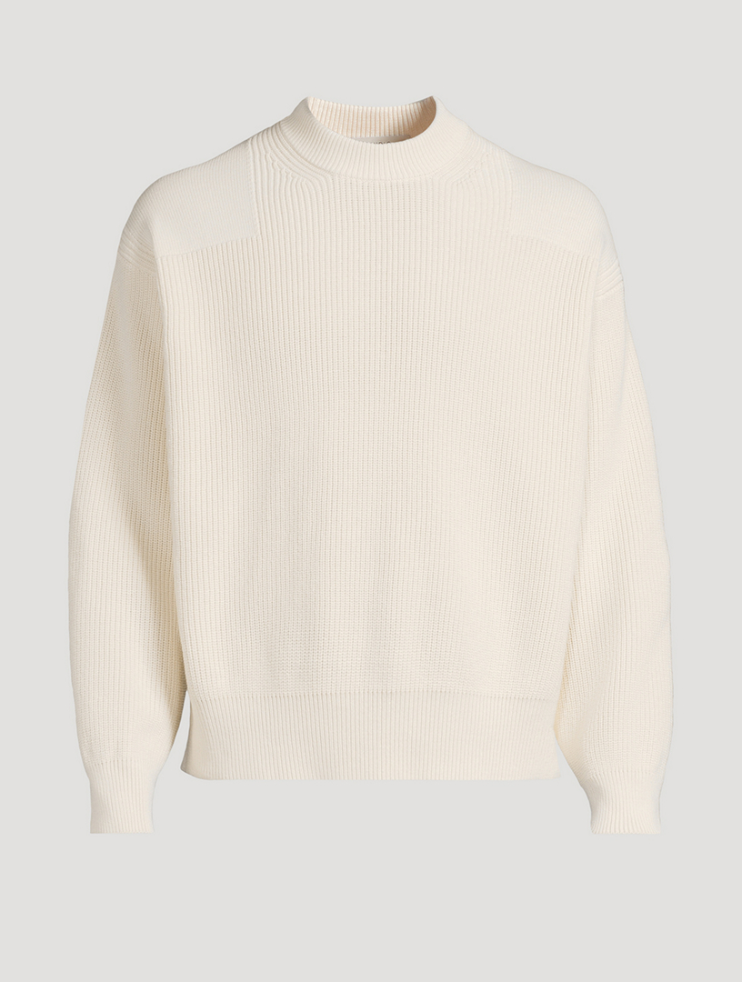 Combo Cotton Crewneck Sweater