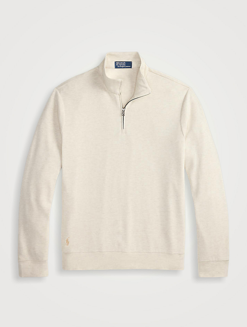 POLO RALPH LAUREN Double-Knit Quarter-Zip Sweater | Holt Renfrew