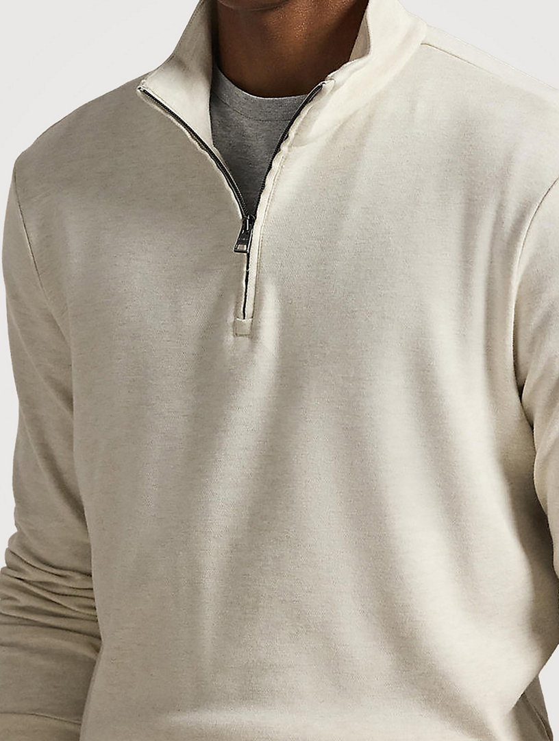 second layer ニットポロ Second/Layer ニットポロ M Second Layer II Golf Quarter-Zip