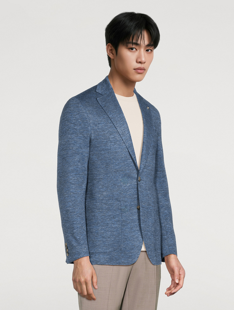 JACK VICTOR Linen Wool And Silk Jacket | Holt Renfrew