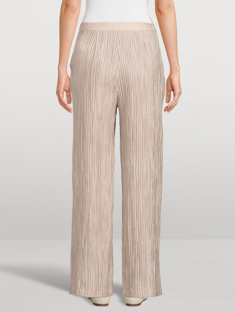 EMPORIO ARMANI Sparkling Pleated Pants | Holt Renfrew