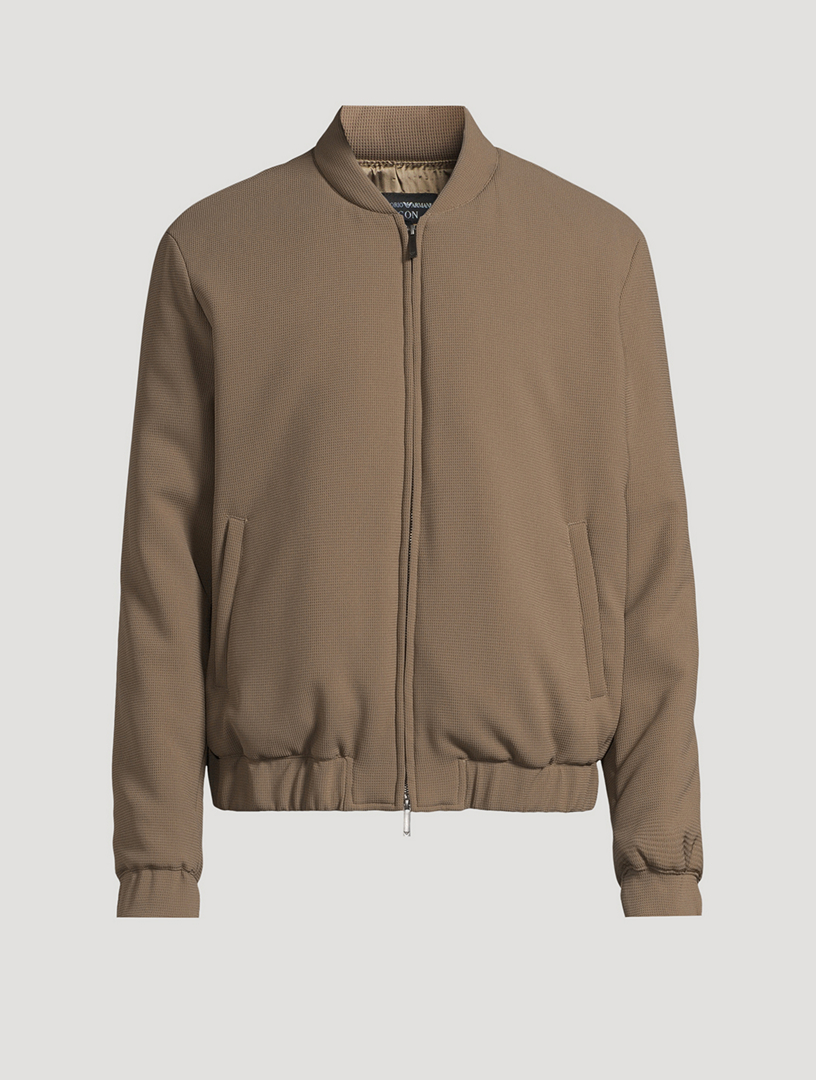 【EMPORIO ARMANI】NO COLLAR JACKET 281T EMPORIO ARMANI Icon 3D Piqué Crêpe Jersey Jacket | Holt Renfrew