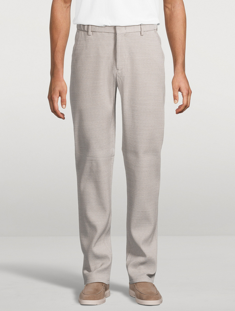 EMPORIO ARMANI 3D Waffle Wool Jersey Pants | Holt Renfrew
