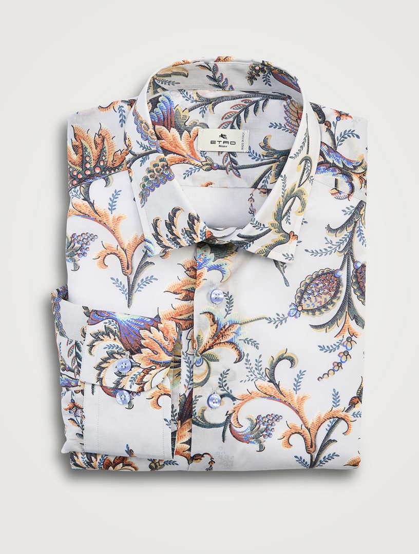 Chemise en coton imprimée