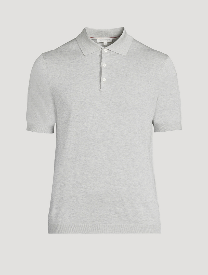 Tupper Cotton and Silk Knit Polo