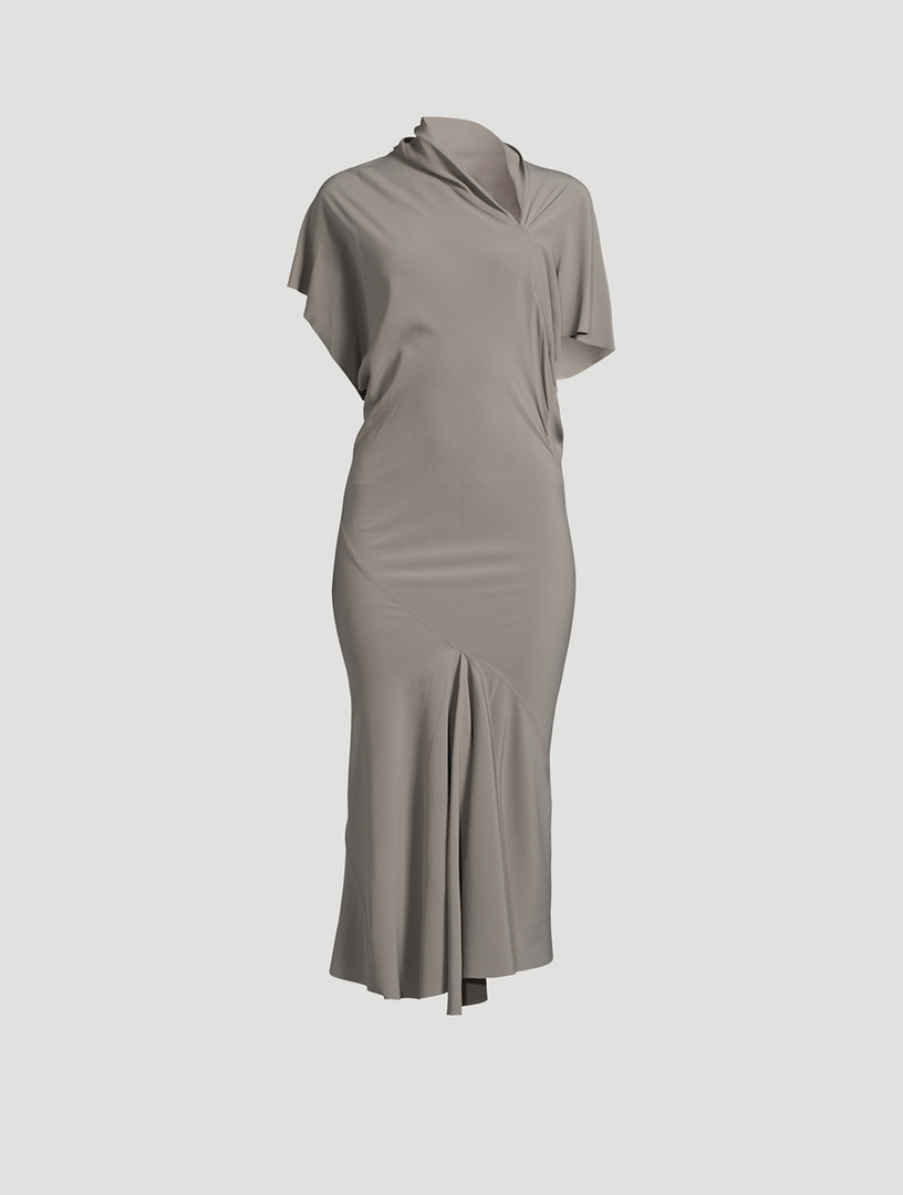 Seb Draped Crêpe Dress