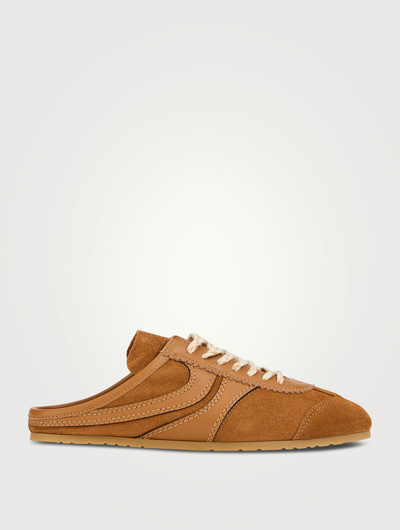 Suede Sneaker Mules