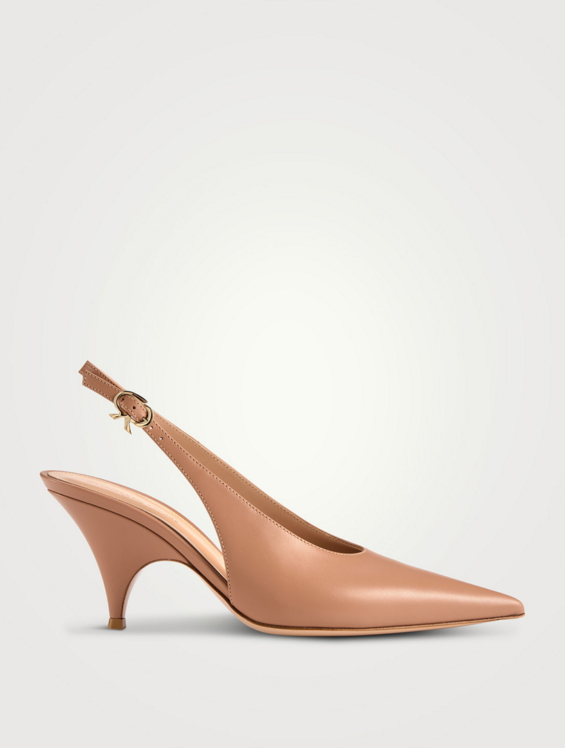Sofia Leather Slingback Pumps