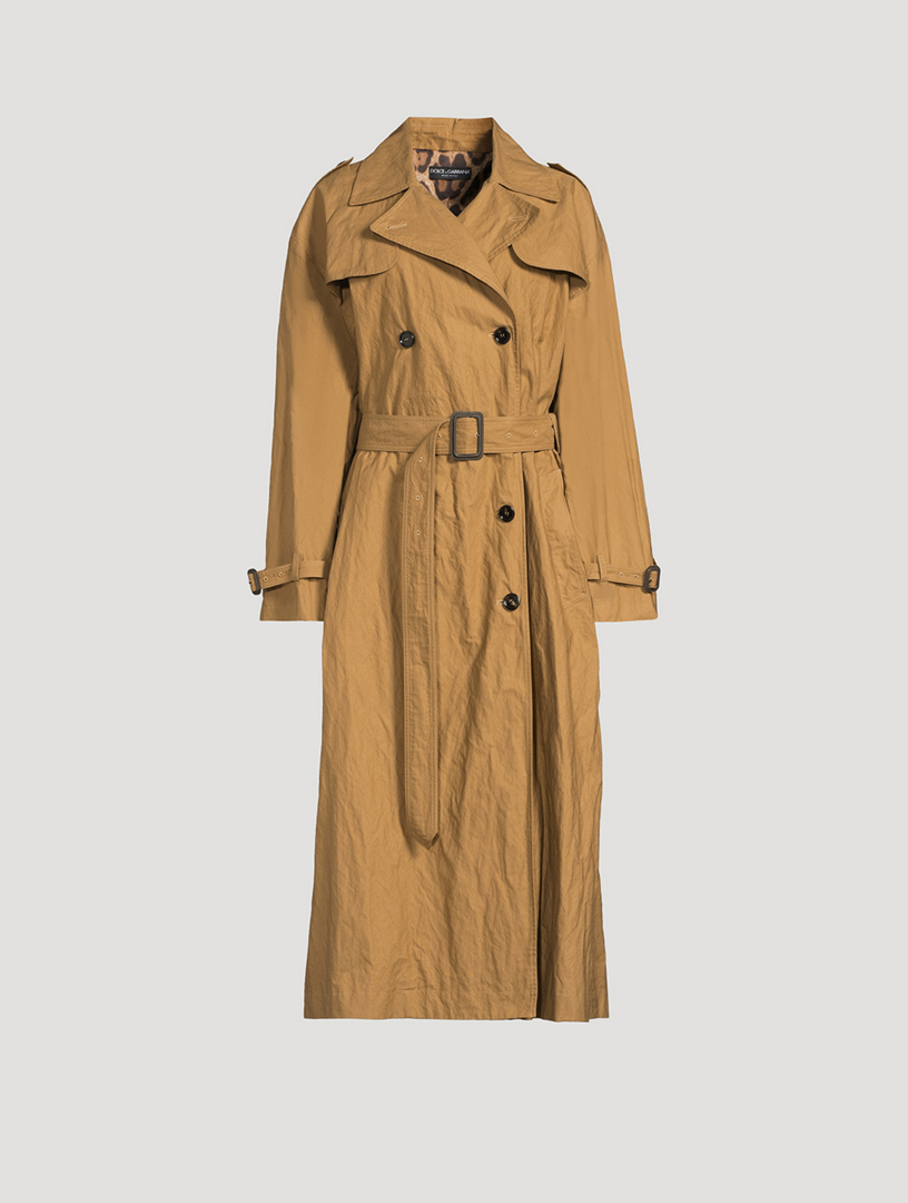 L AGENCE Baylee Leather Trench Coat | Holt Renfrew