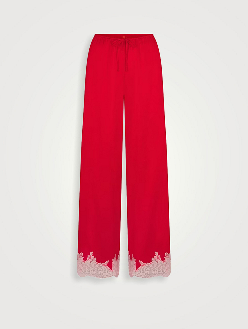 Silk Lace Pants