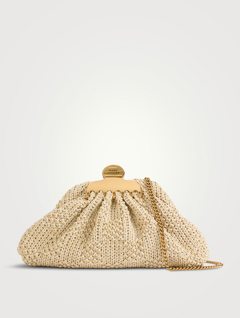 Pochette The Glam en raphia tissé
