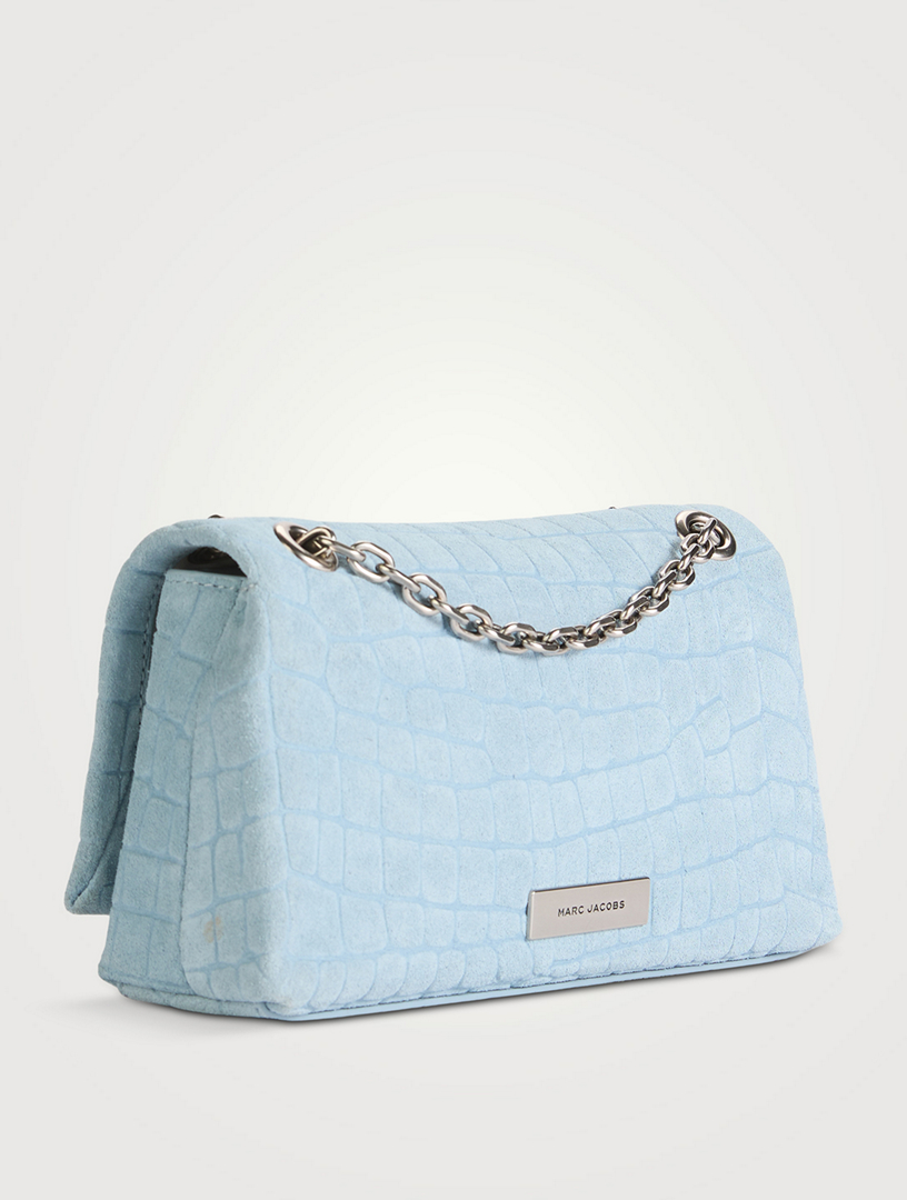 MARC JACOBS The Mini Dual Chain Croc-Embossed Suede Bag | Holt Renfrew