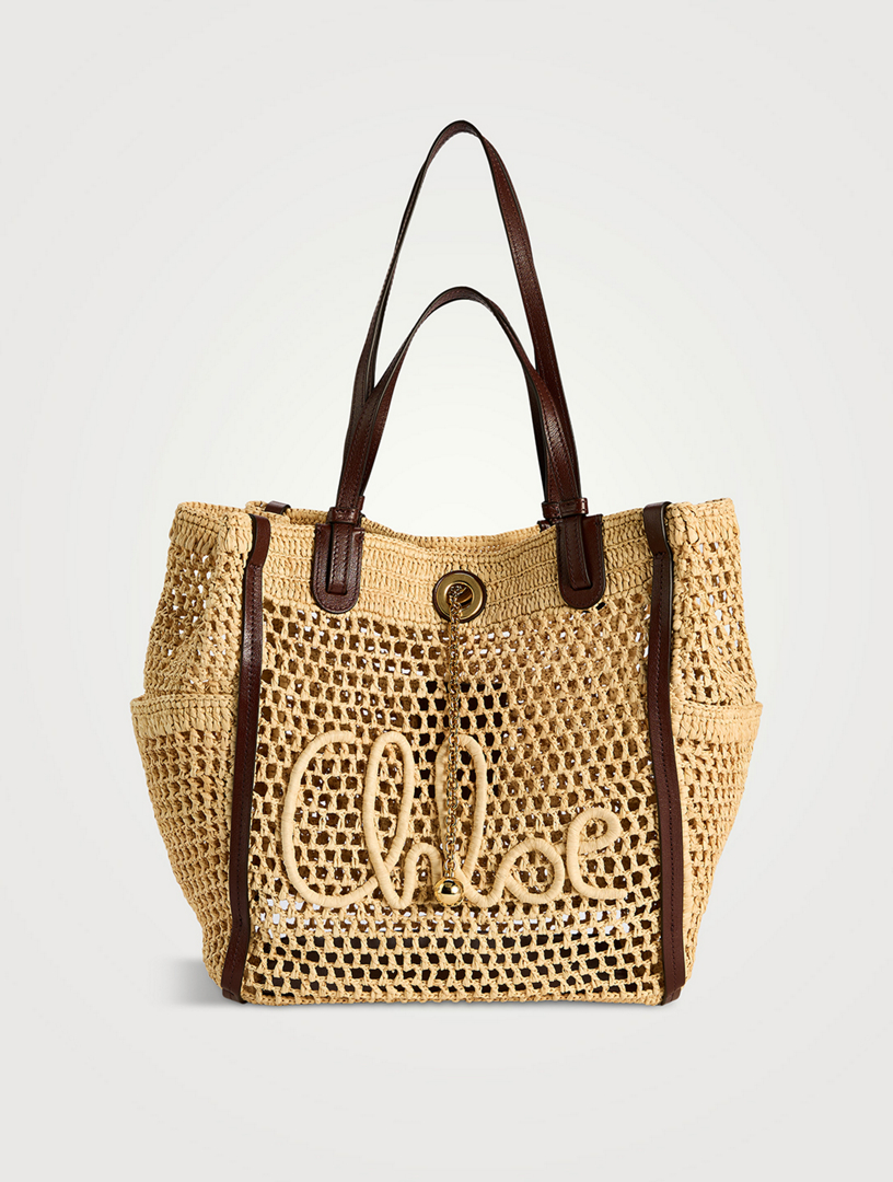 CHLO  Chloé Iconic Raffia Tote Bag | Holt Renfrew