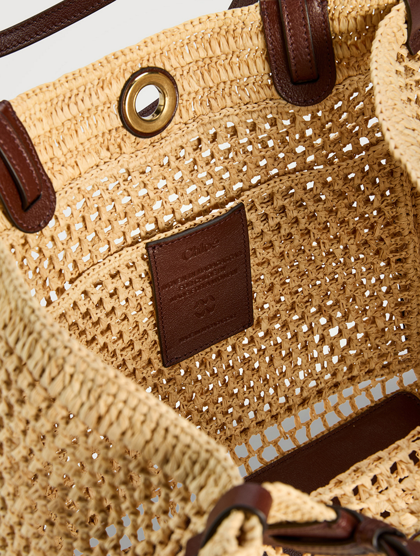 CHLOÉ Chloé Iconic Raffia Tote Bag | Holt Renfrew