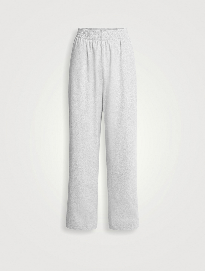 SKIMS Cotton Jersey Wide-Leg Pants | Holt Renfrew