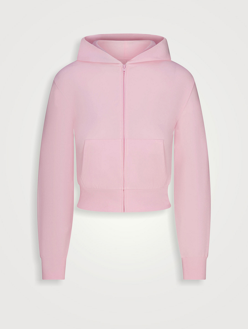 SKIMS Cotton Jersey Zip-Up Hoodie | Holt Renfrew
