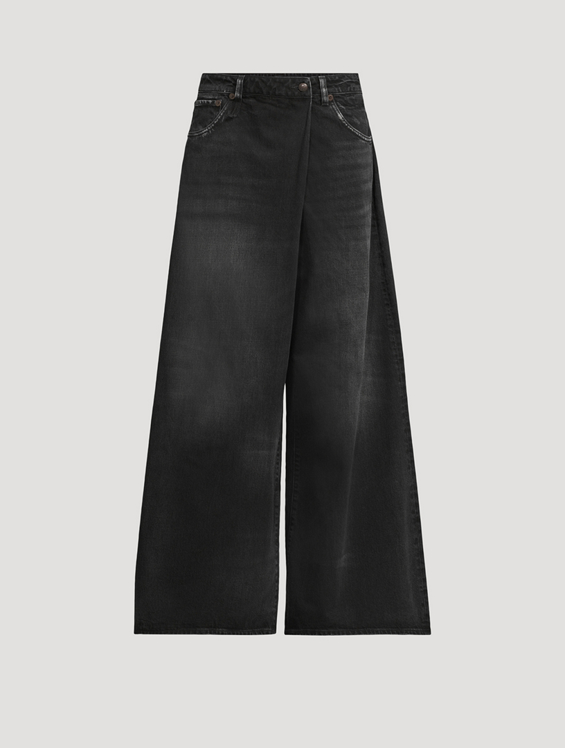 Nico Wrap Wide-Leg Jeans