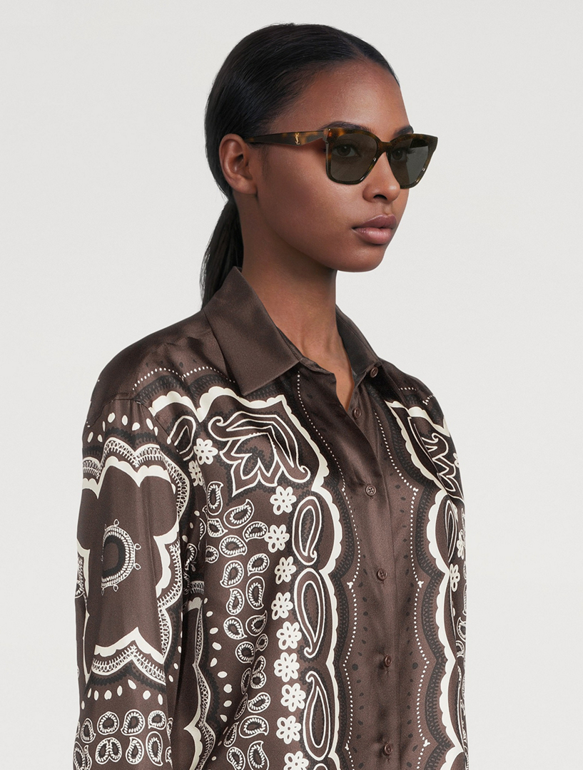 SAINT LAURENT SL M171 Square Sunglasses | Holt Renfrew