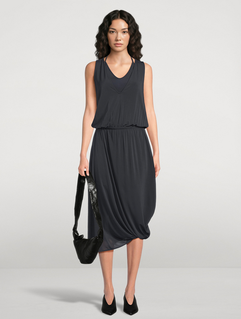 knee length dresses for ladies Lemaire – Pleated Midi Dress Mujer 731-006150 01 main image 0