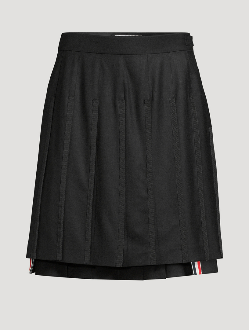 Super 120's Twill Pleated Skirt