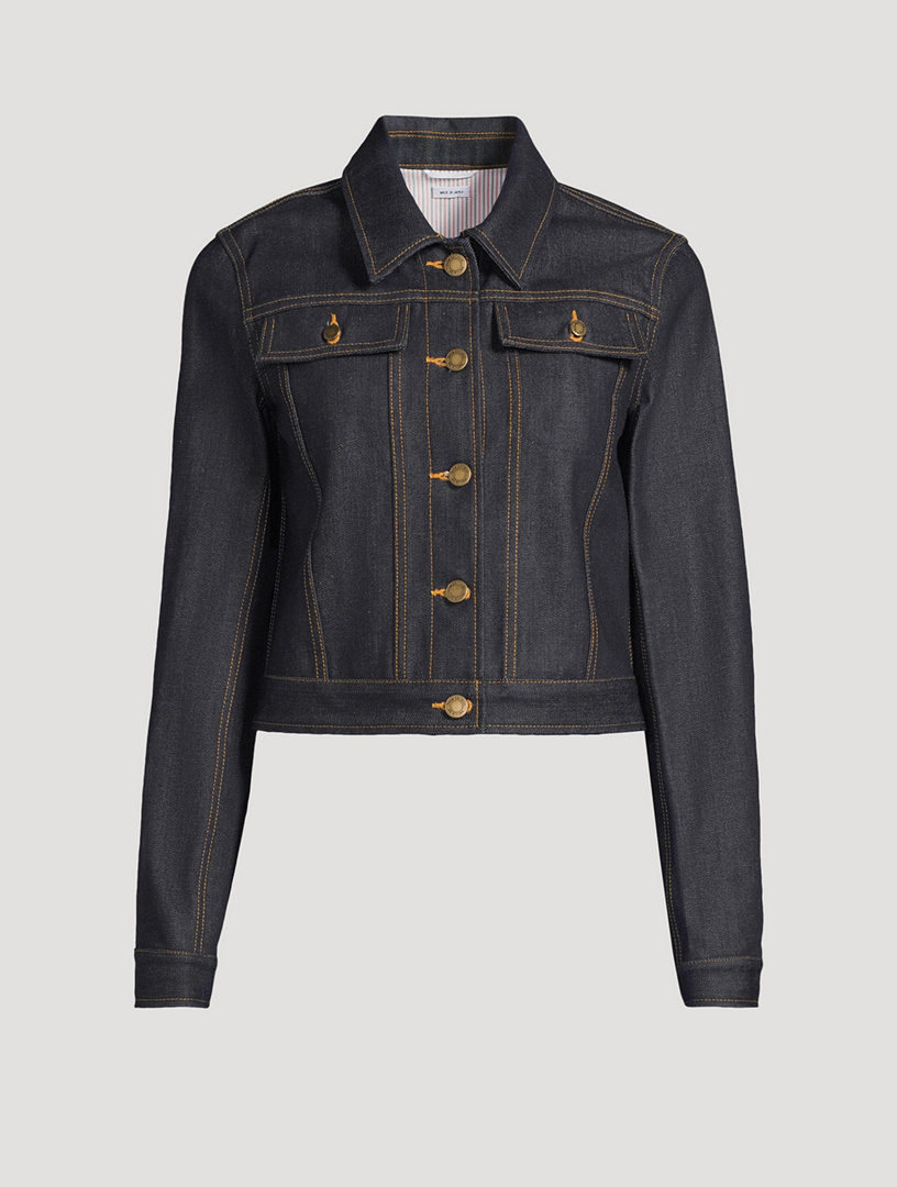 SACAI Mixed-Media Denim Jacket | Holt Renfrew