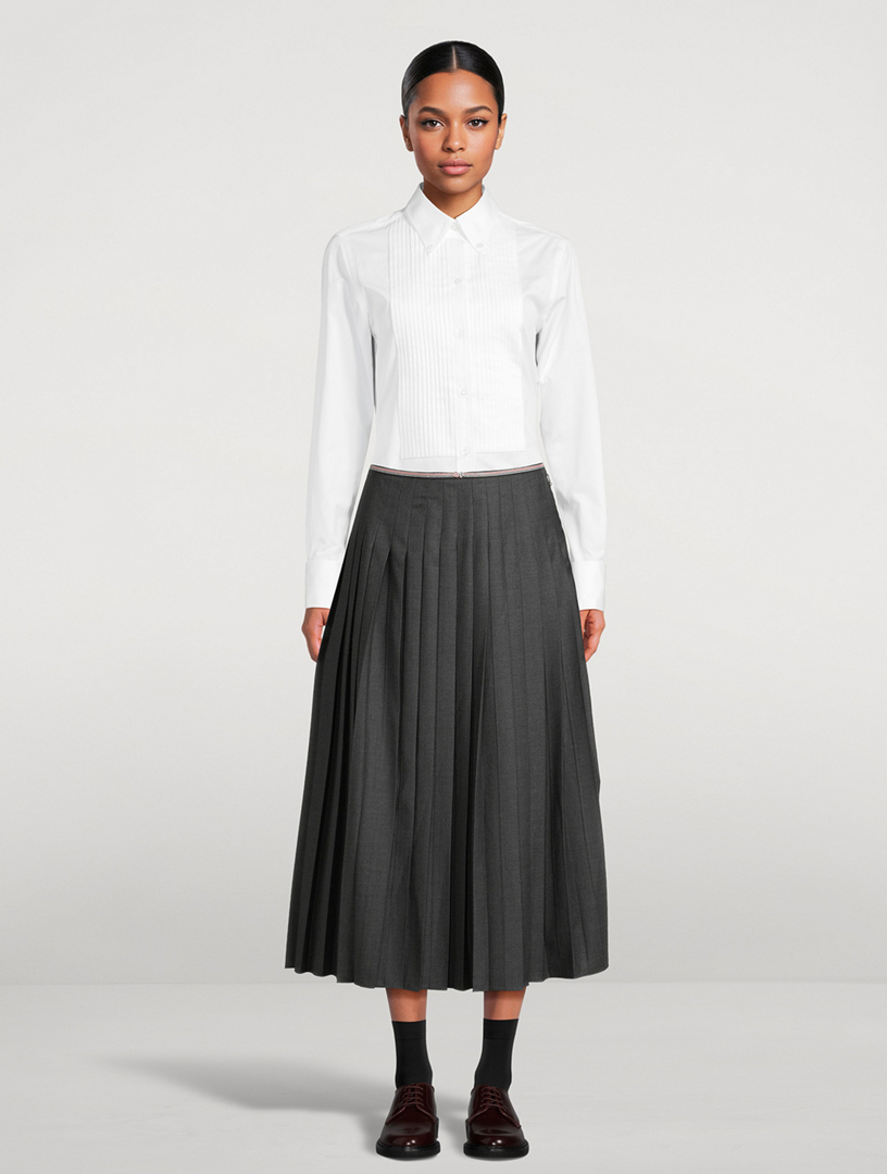 Jupe Plissée Thom Browne – Longueur Cheville, Taille 38 (XS), Multicolore, Neuve Avec étiquette