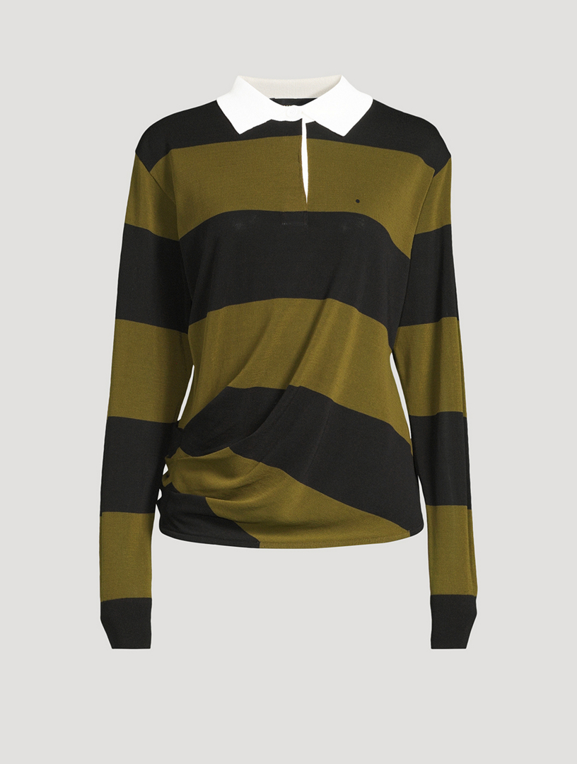 Corinna Draped Rugby Shirt