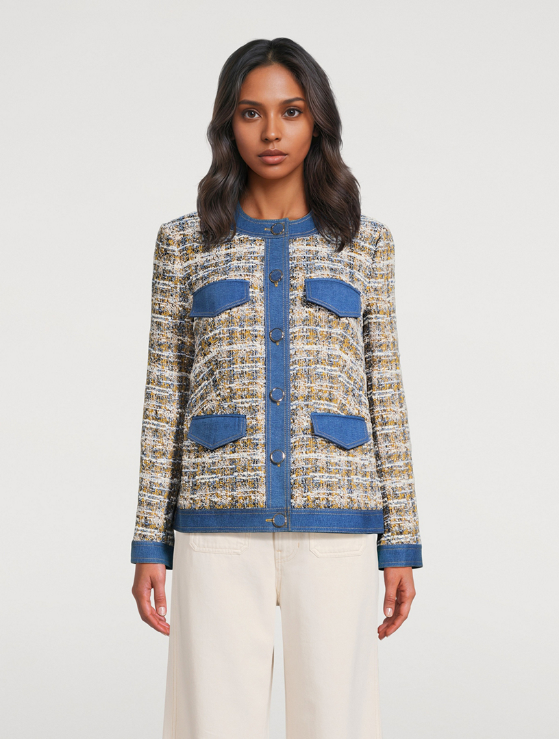 VERONICA BEARD Ainslie Tweed Jacket | Holt Renfrew