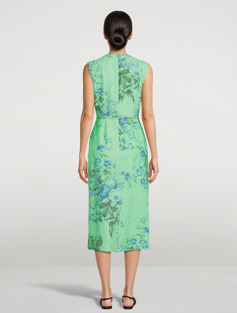 free people sage green dress Erdem // Green Lace Mesh Strapless Dress – VSP Consignment main image 1
