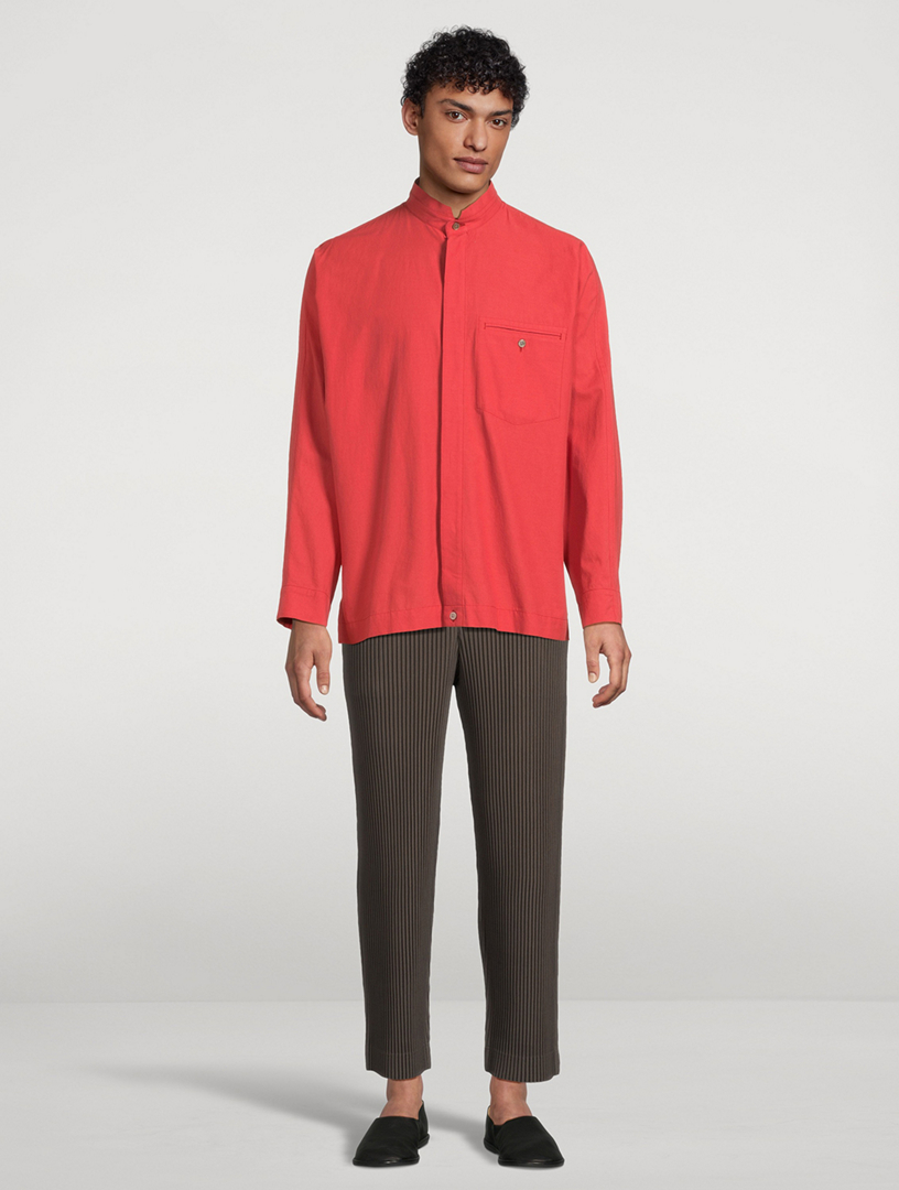 HOMME PLISSÉ ISSEY MIYAKE Streamline Long-Sleeve Shirt | Holt Renfrew