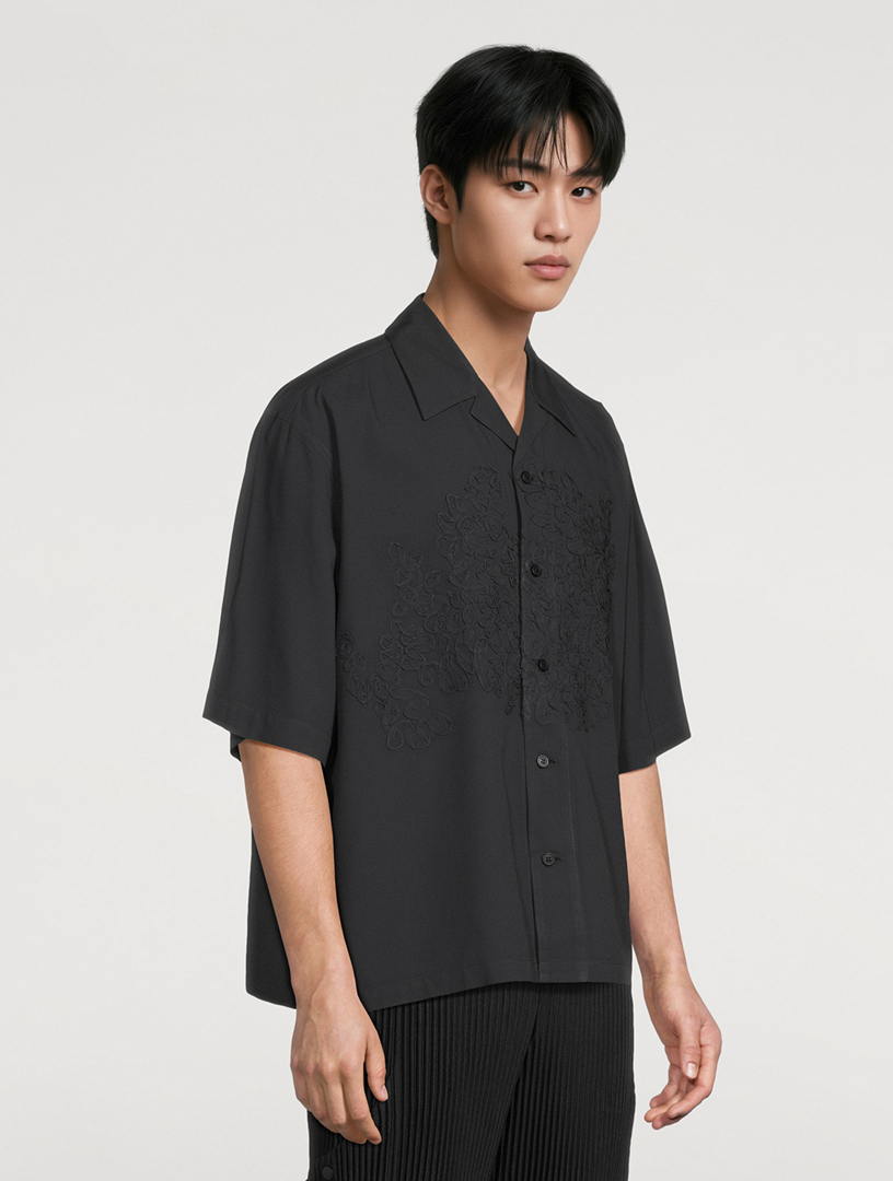 HOMME PLISSÉ EMBROIDERY PRESS SHIRT HOMME PLISSÉ ISSEY MIYAKE Embroidery Press Shirt | Holt Renfrew