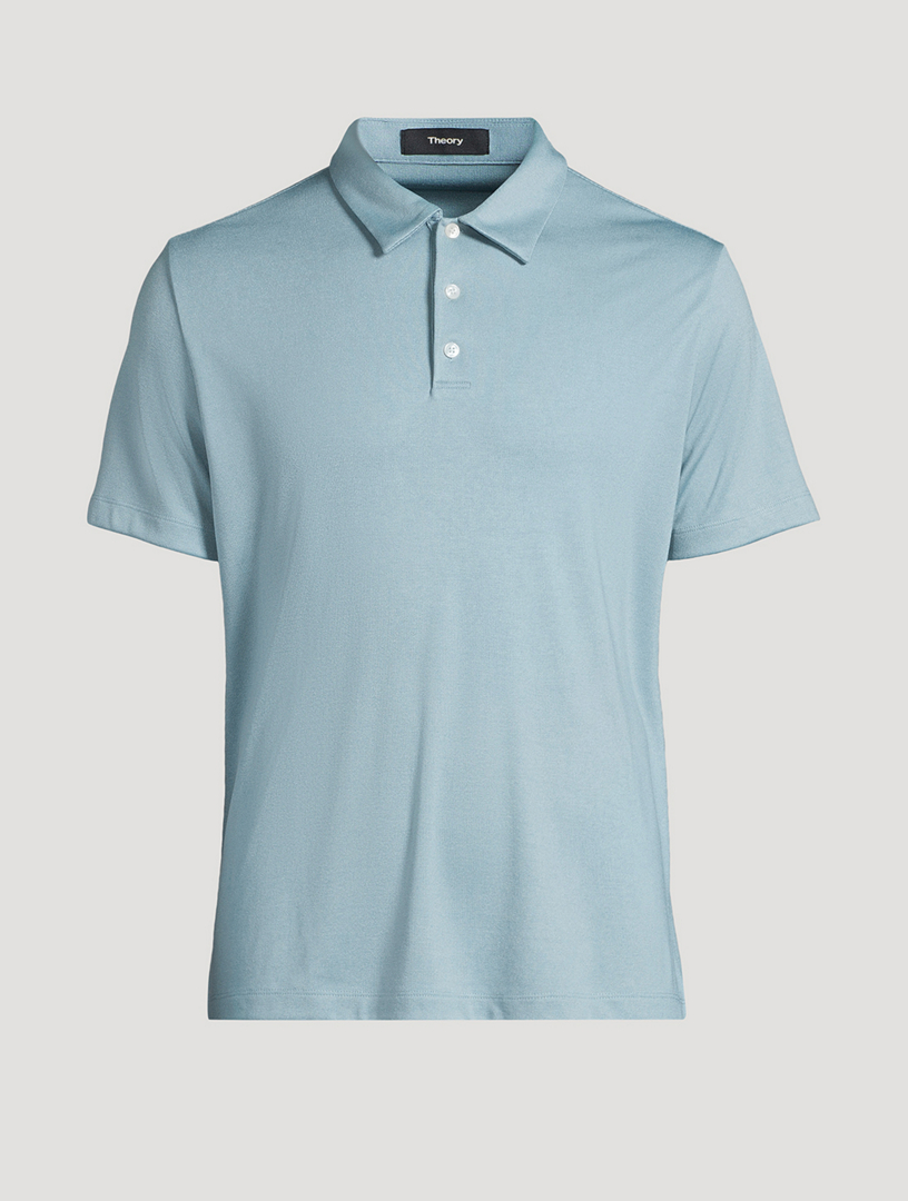 SACAI Zip Polo Shirt In Striped Print | Holt Renfrew