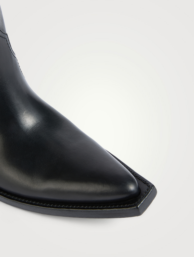 MAISON MARGIELA Heel-Less Leather Western Boots | Holt Renfrew