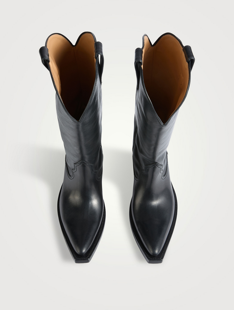 martin margiela 1995 アンクル　リスク　バンド　黒　レザー MAISON MARGIELA Heel-Less Leather Western Boots | Holt Renfrew