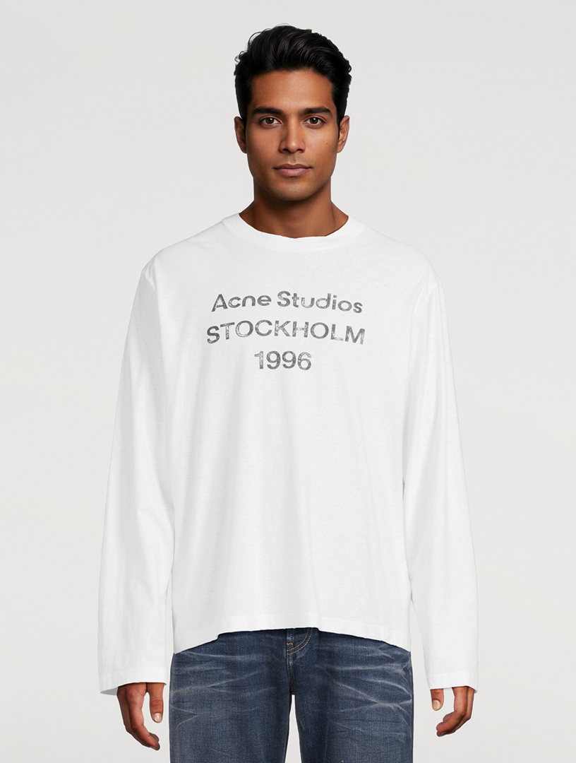 ACNE STUDIOS Logo Long-Sleeve T-Shirt | Holt Renfrew