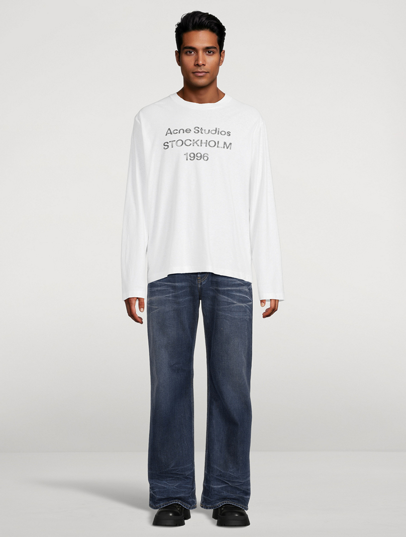 ACNE STUDIOS Logo Long-Sleeve T-Shirt | Holt Renfrew