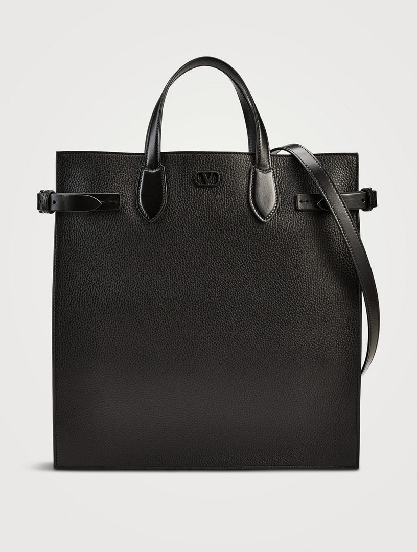 Antibes Grained Leather Tote Bag