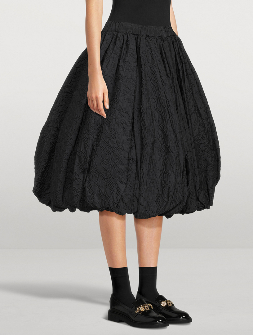 NOIR KEI NINOMIYA Bubble-Hem Midi Skirt | Holt Renfrew