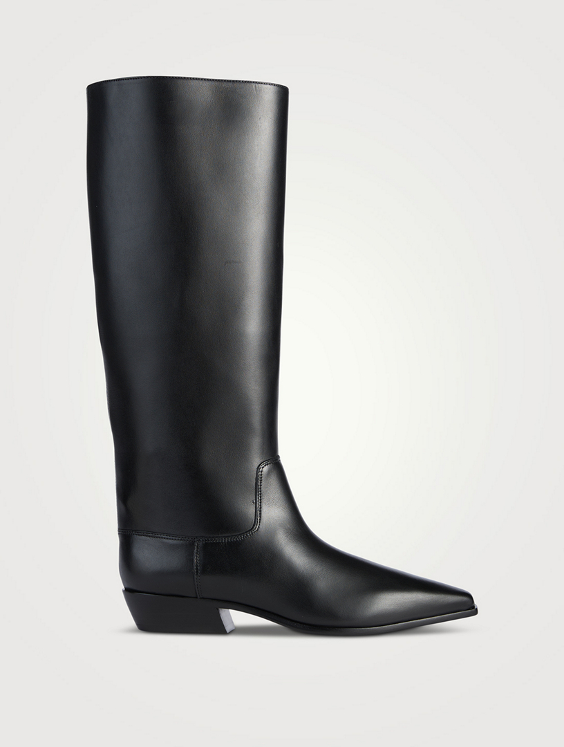 Dominique Leather Knee-High Boots