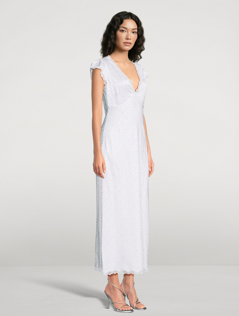 v neck lace sheath dress Vintage-Inspired V-Neck Lace Sheath Wedding Dress main image 1