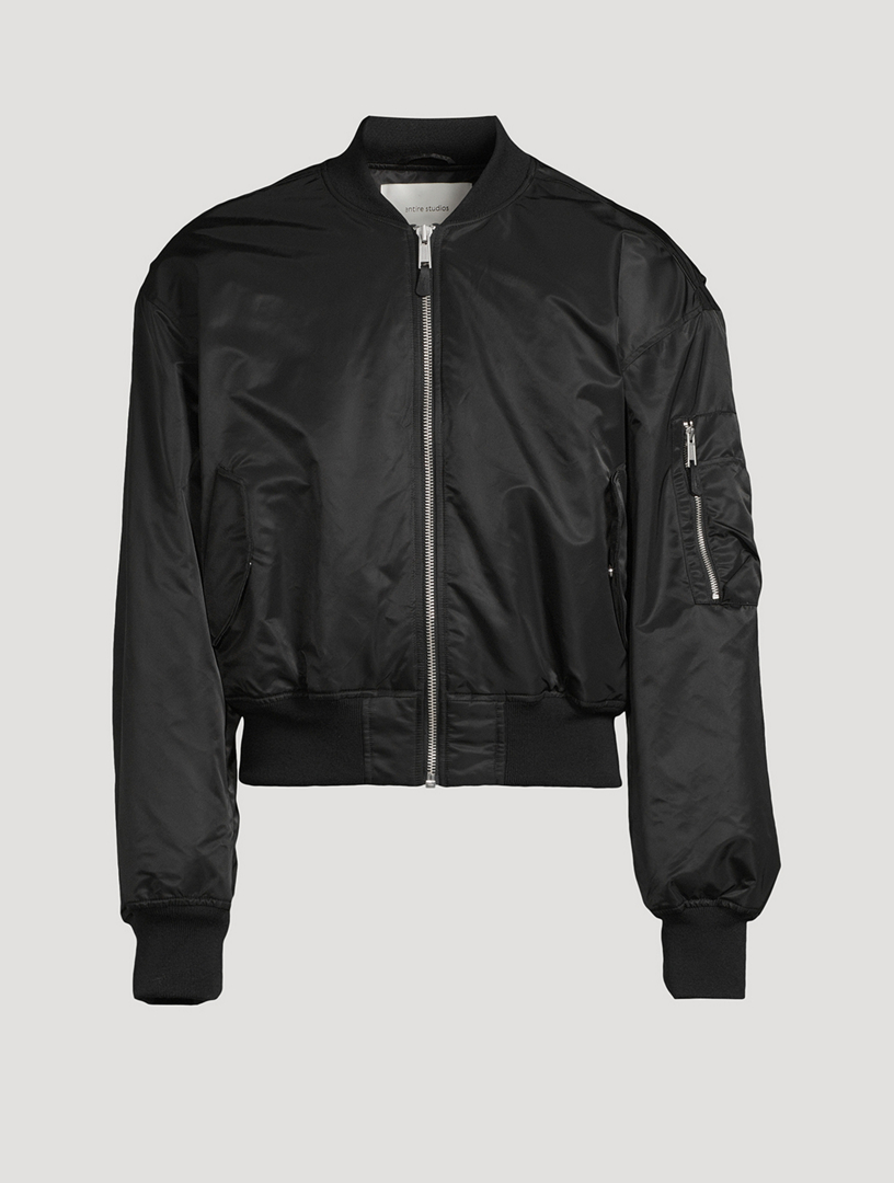 Cropped Broad Bomber Jacket