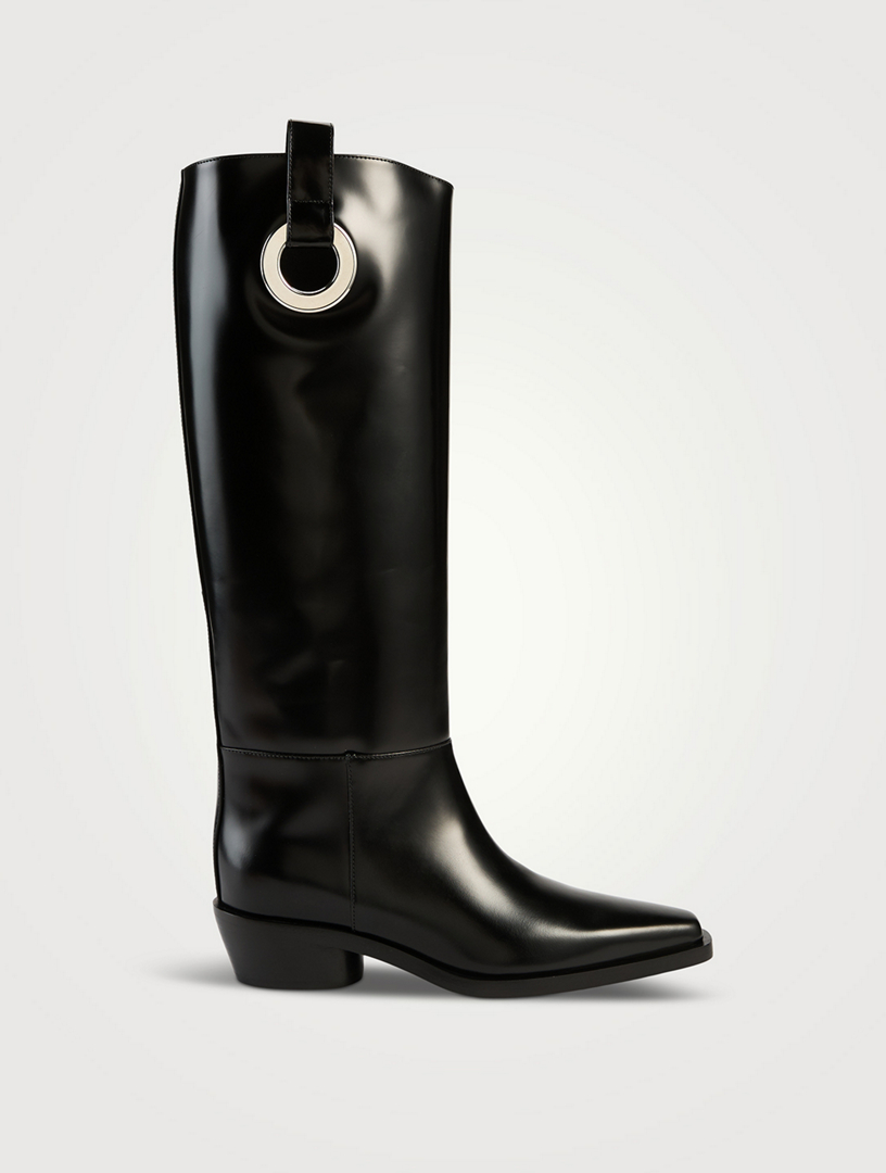 Bronco Grommet Knee-High Boots