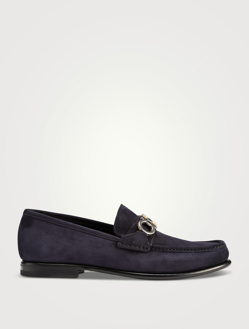 Gancini Leather Loafers