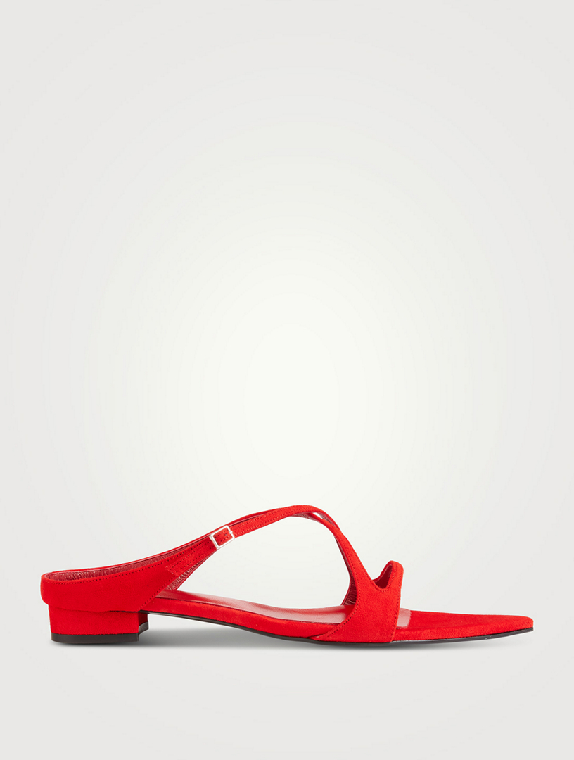 X Strap Mine Suede Sandals