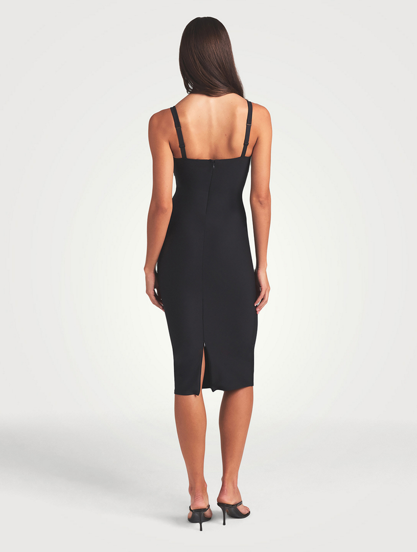empire waist midi dresses Pink Pleated Empire Waist Midi Dress main image 1