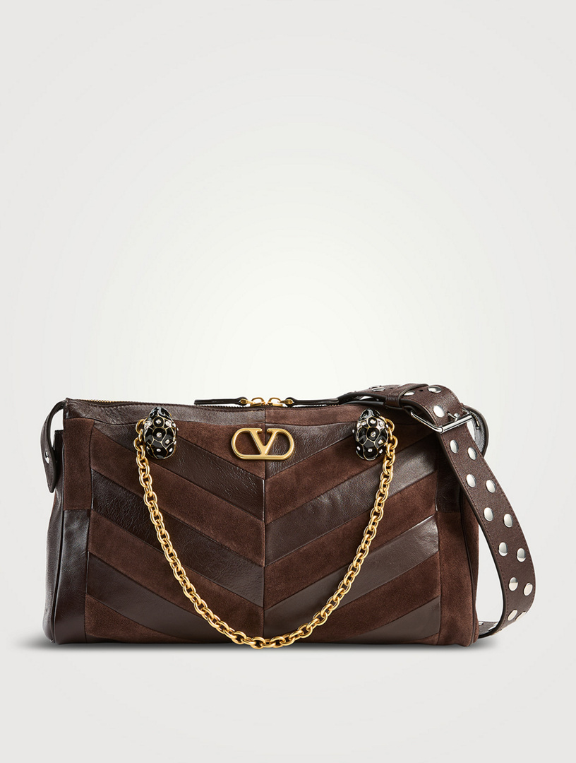 Medium Panthea Patchwork Leather Shoulder Bag